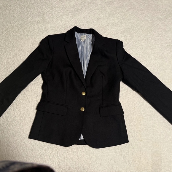 J. Crew Jackets & Blazers - PERFECT CONDITION- J CREW Schoolboy Blazer- Black- Sz 2- Wool